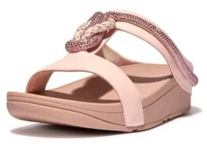 5. FITFLOP Fino Crystal-Cord รองเท้าแตะแบบสวมผู้หญิง รุ่น FQ4-A35