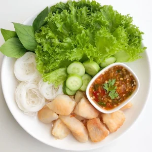 6. เมี่ยงปลาดอลลี่ + น้ำจิ้มซีฟู้ด